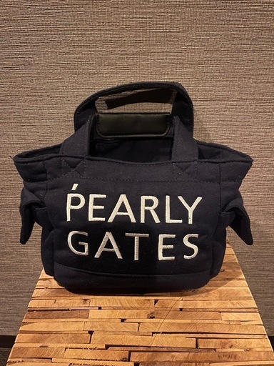 ◇PEARLYGATES◇カートバッグ ネイビー ニコチャーム付