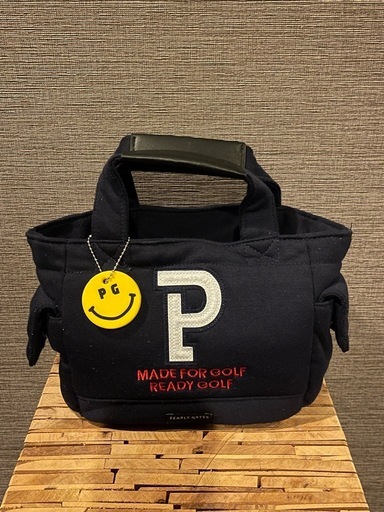 ◇PEARLYGATES◇カートバッグ ネイビー ニコチャーム付
