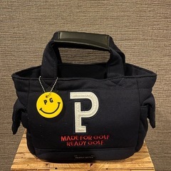 ◇PEARLYGATES◇カートバッグ ネイビー ニコチャーム付の画像