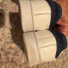 Stefano Rossi スニーカー 39（約24.5cm）ホワイト/ネイビーの画像