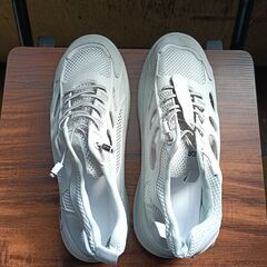 新品 25.5cm メンズ 靴 スニーカー ホワイト 厚底 シューズ 普段着 識別番号:【N650-S】の画像