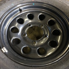 JB74 ジムニーシエラ純正スチールホイール  ほぼ未使用品  てっちんホイール 鉄ホイール ダンロップ 195/80R15 4本の画像