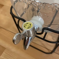 ガラス製水保存容器 3.8L スタンド付きの画像