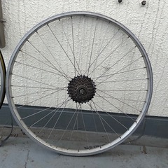 自転車 ホイール 26インチ フロント リアの画像