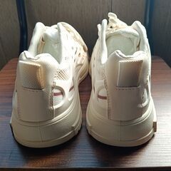 新品 26.5cm メンズ 靴 スニーカー ホワイト 厚底 シューズ 普段着 識別番号:【N652-S】の画像