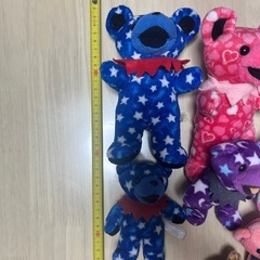 グレイトフルデッドベア ぬいぐるみ 8体セット キーホルダー付き　中古の画像