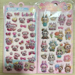 ラブブ ボンボンドロップシール6枚セットの画像