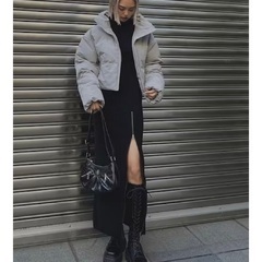 定価11100円EVRISショート丈中綿ダウン500円の画像