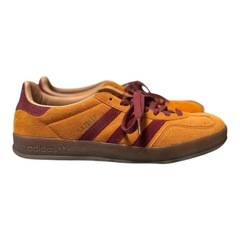 adidas Gazelle オレンジ/バーガンディ スニーカー ガゼルの画像