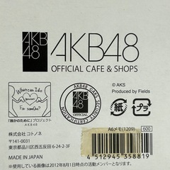 AKB48 オフィシャルグッズ メモ帳の画像