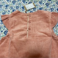 コーデュロイワンピース　ピンク　　100㎝　未使用の画像