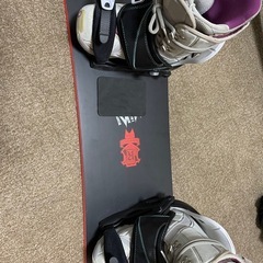 スノーボード3点セット　ブーツ22cm〜23cm キッズ、レディースの画像
