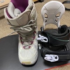 スノーボード3点セット　ブーツ22cm〜23cm キッズ、レディースの画像