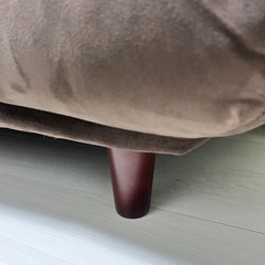 ソファ　ブラウン・オレンジの画像