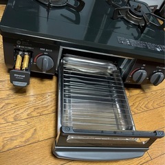 2022年製　リンナイ　都市ガス用　ガスコンロ　KG35NBKLの画像