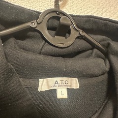 PROGRESS ブラック パーカー　L sizeの画像