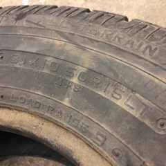 海外製ホワイトレター 31×10.50R15LT 4本 A/Tの画像