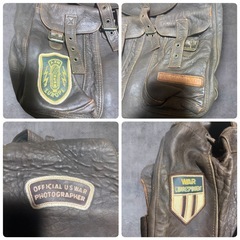 【レア】AVIREX TIPE G-1 A-2 本革 ミリタリーバックパックの画像