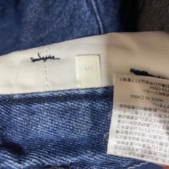 デニム　ガウチョ　パンツの画像