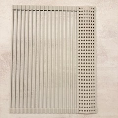 シリコン水切りラック  小物トレー付折りたたみ式の画像