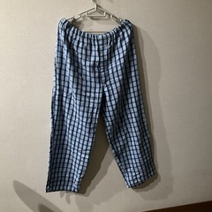 美品　冬用 長袖 メンズパジャマL  上下セット　 裏起毛 暖か　前開き の画像