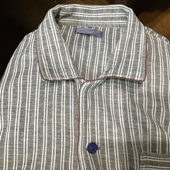 美品　冬用長袖メンズパジャマL  上下セット　厚手暖か　前開きの画像