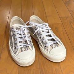 ディオール　Dior Walk'N'Dior オブリーク キャンバススニーカー グレー　サイズ37 gray stone  の画像