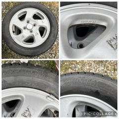 ダイハツ純正アルミホイール　バリ溝　スタッドレスタイヤの画像