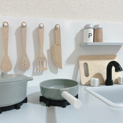  おままごと 木製 キッチン キッチンセットの画像