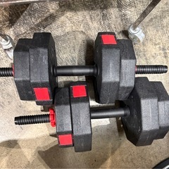 トレーニング用　ベンチ台　（ダンベル付き）の画像