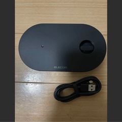 ELECOM ワイヤレス充電器 ブラック Applewatch対応 ※箱無しの画像