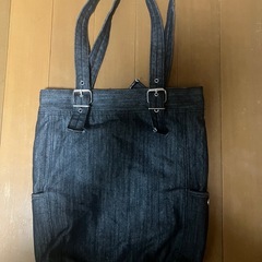 デニム生地　バックの画像