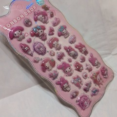 クロミちゃんキティちゃんマイメロぷっくりシールセットの画像