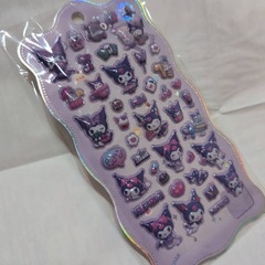 クロミちゃんキティちゃんマイメロぷっくりシールセットの画像