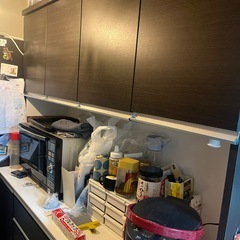 ニトリでの購入。食器棚の画像