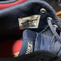 NIKE ナイキ　スニーカー　ハイカット　ネイビー×レッド　27cm の画像