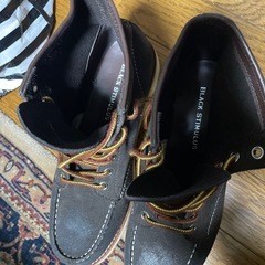 未使用　レザーブーツ　ブラウン系　26.5cmの画像