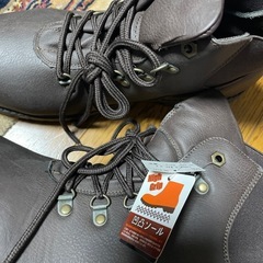 未使用　タグ付き　凸凹ソール　ブーツ　濃茶　26.5cmの画像