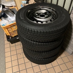 14インチ　バン用ホイール　タイヤ　4本の画像