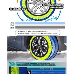 青緑BL72 タイヤチェーン 布製 非金属 軽自動車 スノーチェーン 簡単装着の画像