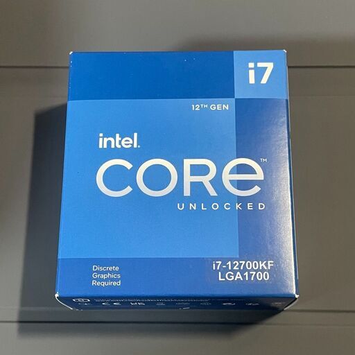 新品未開封】Intel Core i7-12700KF LGA 1700 インテル第12世代CPU