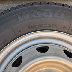 軽貨物車用　スタッドレスタイヤセット　バリ山　美品の画像