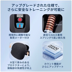 内転筋トレーニング器 内転筋シェイパー 負荷調整式 カウンター付き の画像