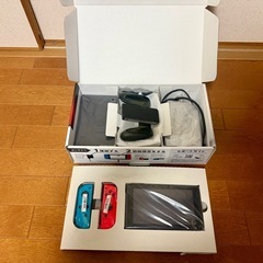 Nintendo-Switch ネオンブルー/ネオンレッド、ゼルダの伝説(ソフト)、Joy-Con充電グリップの画像