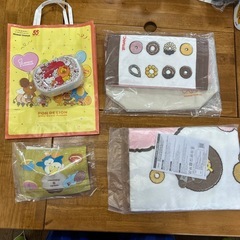 ポケモン　キティ　ミスド　バスタオル　弁当箱　トートバック　ハンドタオル　ジッパーバックの画像