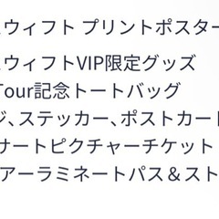 テイラースウィフト2024東京ドームのVIP席の特典の画像