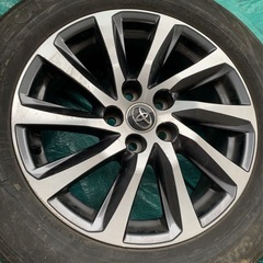 トヨタ純正 17インチ アルミホイール タイヤセット 3個セットの画像