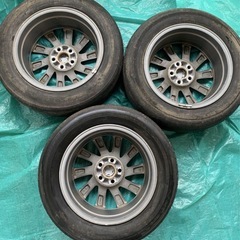 トヨタ純正 17インチ アルミホイール タイヤセット 3個セットの画像