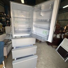 AQUA 冷蔵庫 355L AQR-36G(S) 2018年製 3ドア シルバーの画像