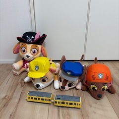 【あげます】パウパトロール ぬいぐるみ 4つセットの画像